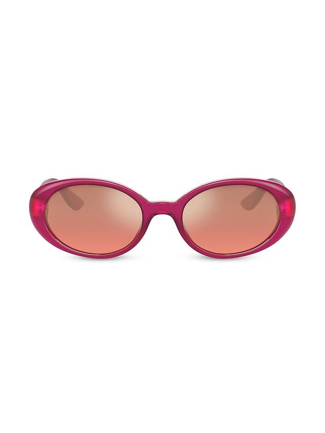 Womens 52MM Oval Sunglasses Product Image