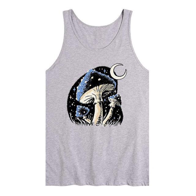 Mens Starry Mushroom Illustration Graphic Tank Top Product Image