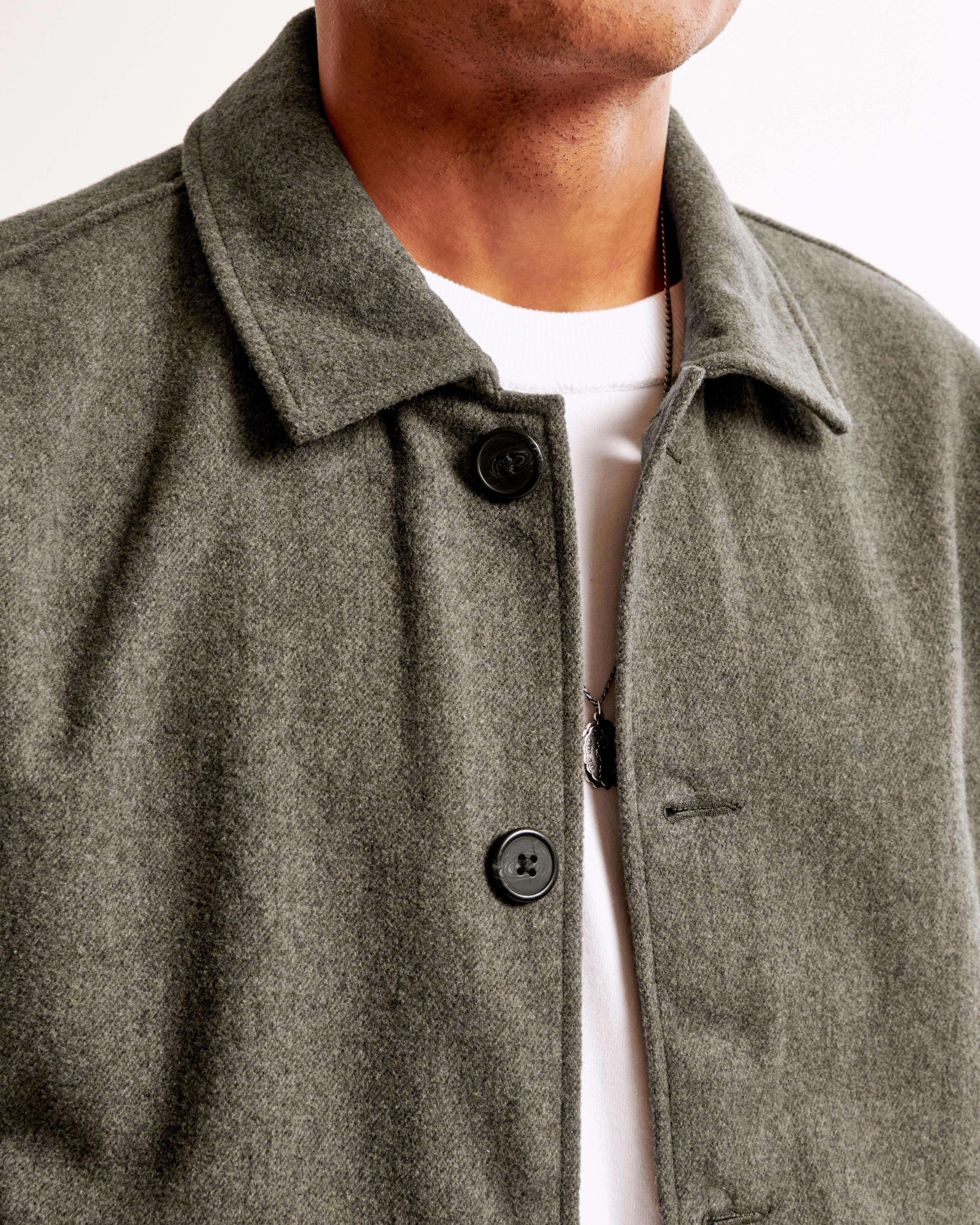 Wool-Blend Shirt Jacket Product Image