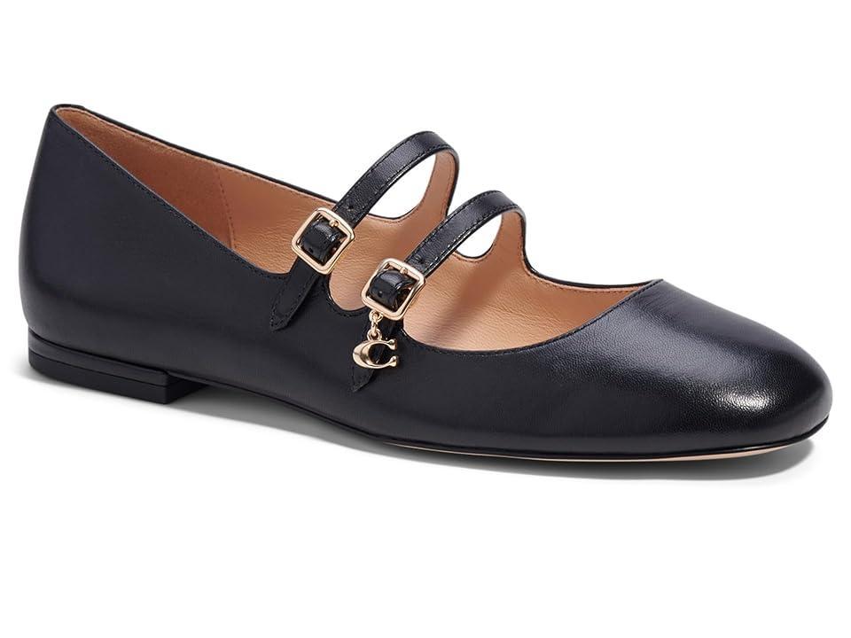 COACH Whitley Leather Mary Jane Women's Flat Shoes Product Image