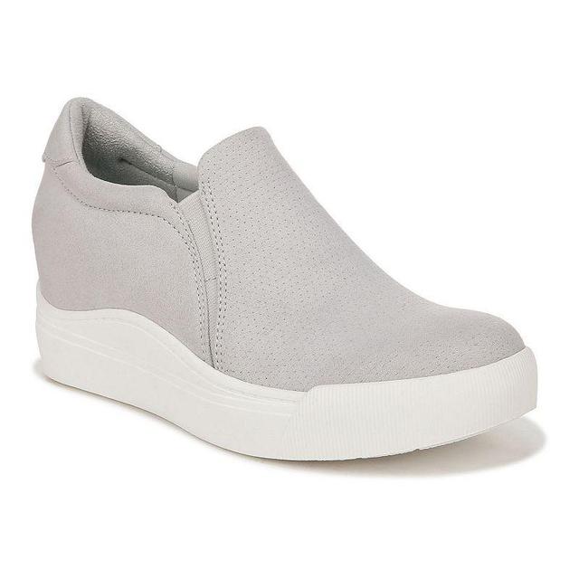 Dr. Scholls Time Off Wedge Womens Wedge Sneakers Grey Product Image