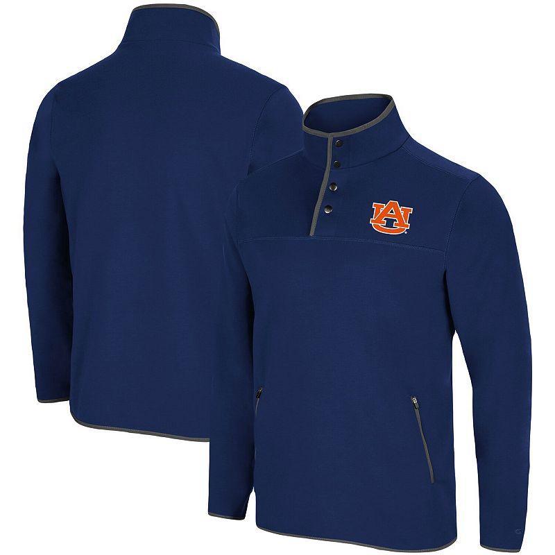 Mens Colosseum Auburn Tigers Rebound Snap Pullover Jacket Blue Product Image