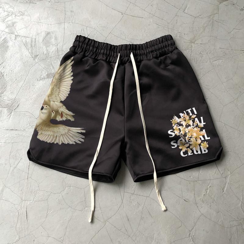 Sopula Vintage Print Street Casual Sports Shorts Product Image