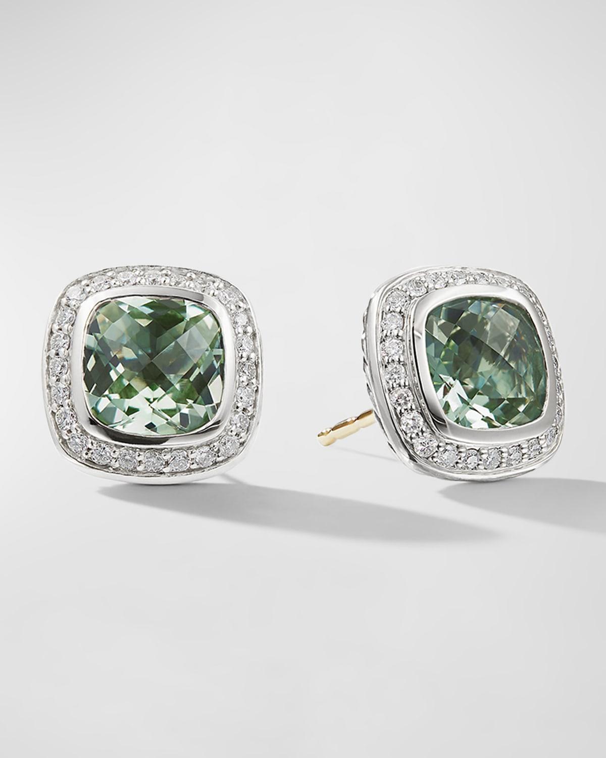 Womens Albion Earrings with Gemstone & Diamonds Product Image