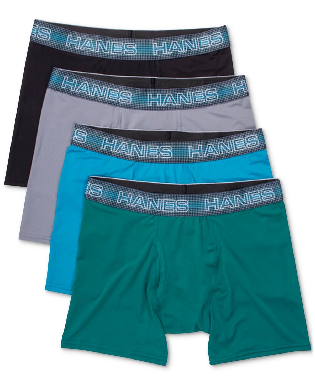 Mens Hanes 4-pack Sport X-Temp Air Mesh Boxer Briefs Product Image