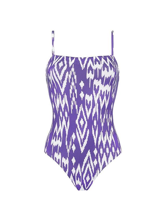 Womens Cloud Ikat One-Piece Swimsuit Product Image