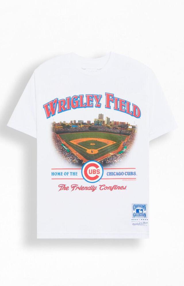 Mitchell & Ness Men's Chicago Cubs Wrigley Field T-Shirt Product Image