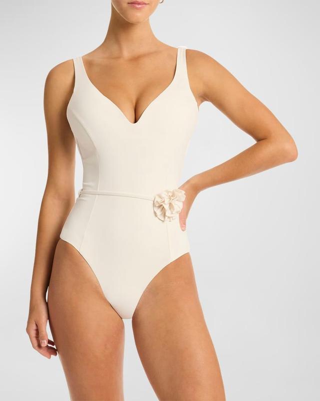 Casa Del Mar Plunge One-Piece Swimsuit  Product Image