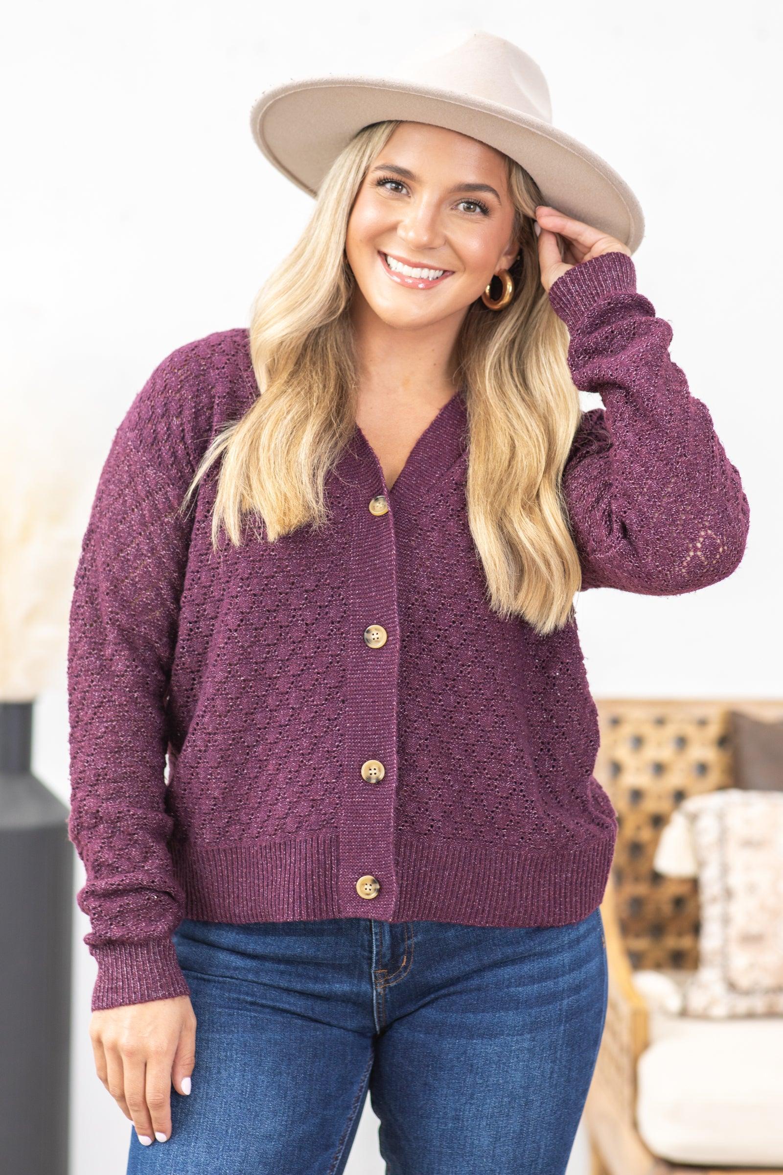 Pointelle Textured Cardigan With Buttons product image