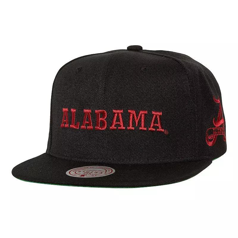 Mens Mitchell & Ness Alabama Crimson Tide Triple Play Snapback Hat Product Image