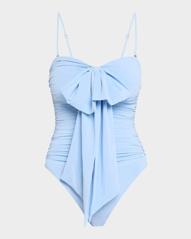 Acacia Drape Bow One-Piece Swimsuit Product Image