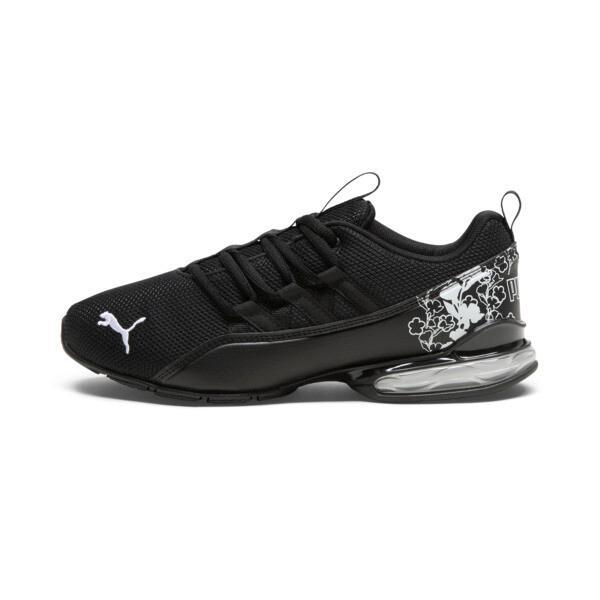 PUMA Riaze Prowl Floral Women's Running Shoes in Black/White Product Image