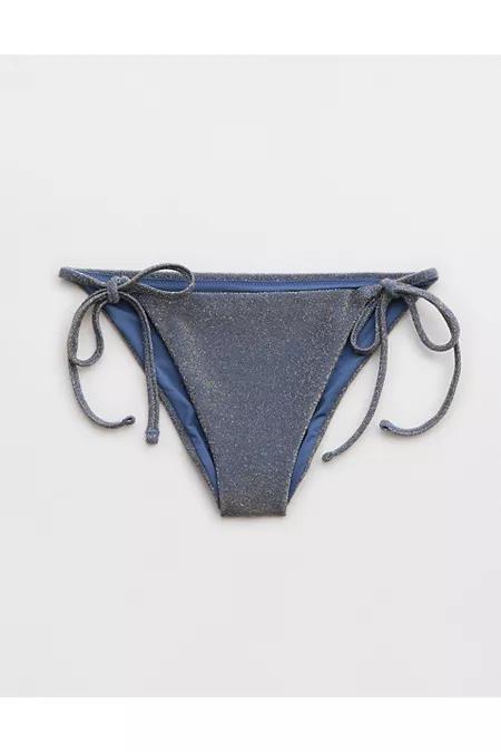 Aerie Sparkle Cheekiest Tie Bikini Bottom Women's Product Image