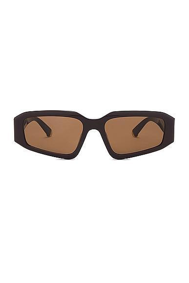 Stella McCartney Rectangular Sunglasses in Brown Product Image