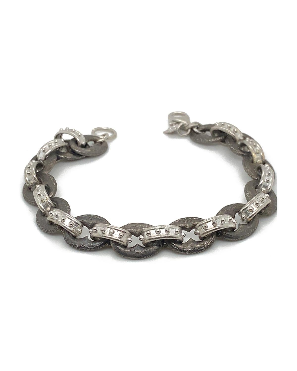 Mens Romero New World Textured Link Bracelet Product Image