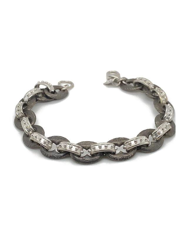 Mens Romero New World Textured Link Bracelet Product Image