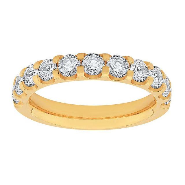 Diamond Medley 14k Gold 1 1/2 Carat T.W. Lab-Grown Diamond Ring, Womens White Product Image