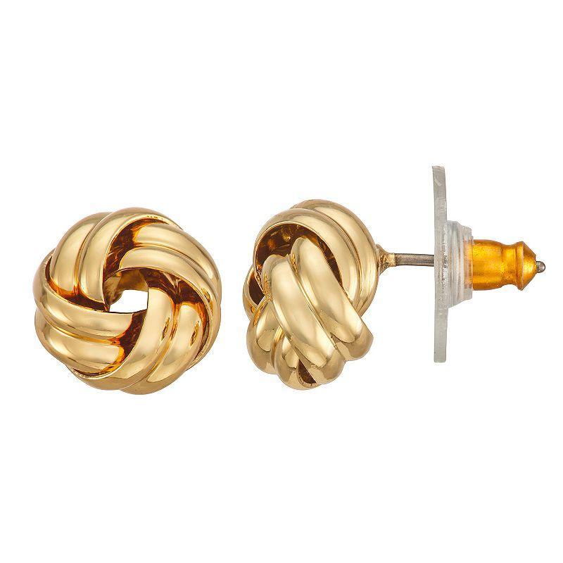 Napier Love Knot Stud Earrings, Womens, Gold Product Image