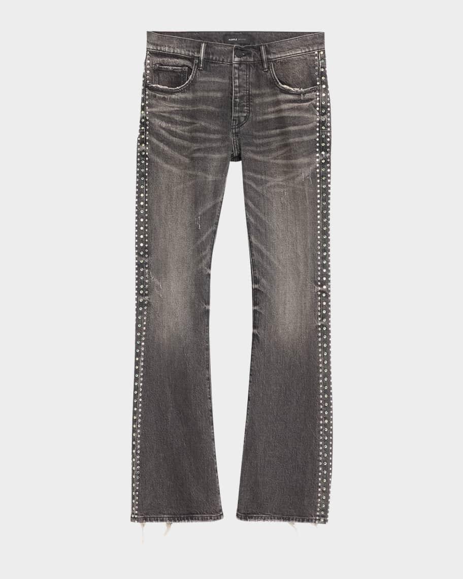 Men's Vintage Flare Jeans with Crystals Product Image