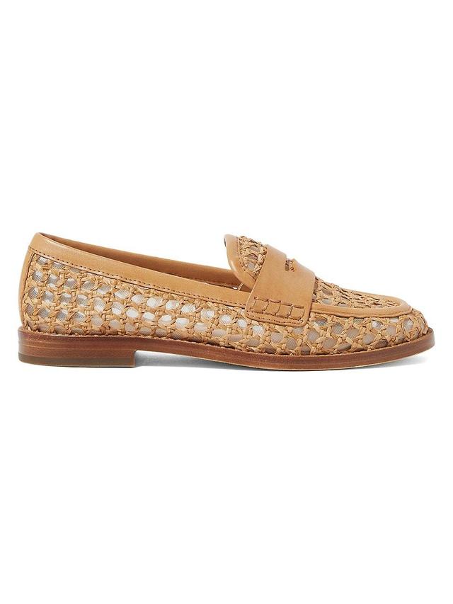 Womens Rachel Crochet Raffia Loafers Product Image