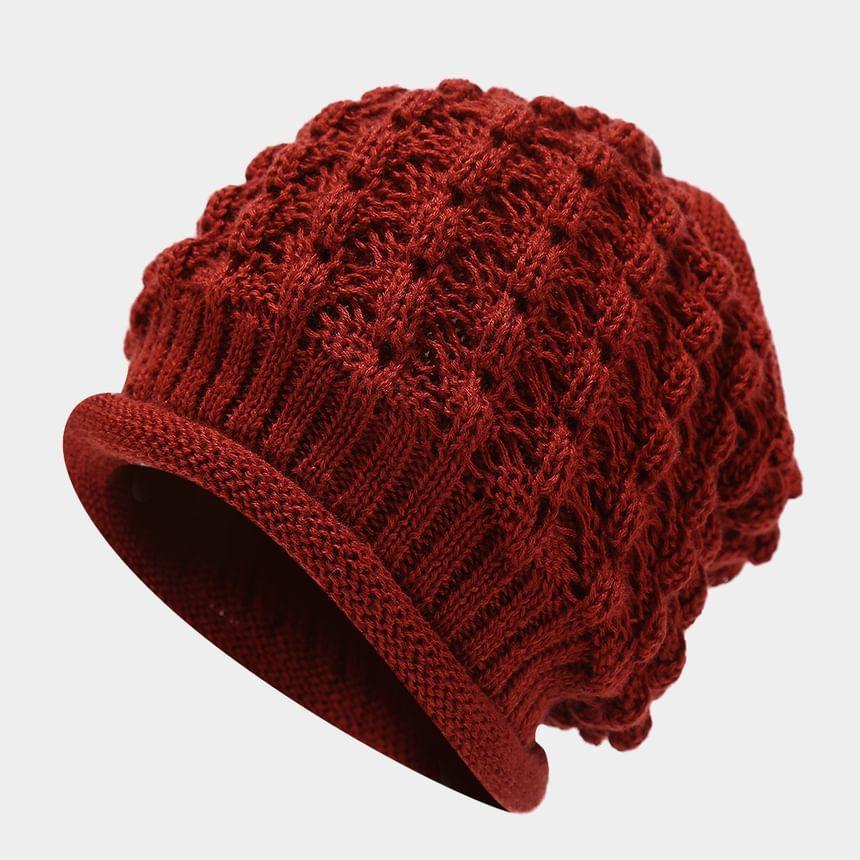 Plain Cable Knit Beanie product image