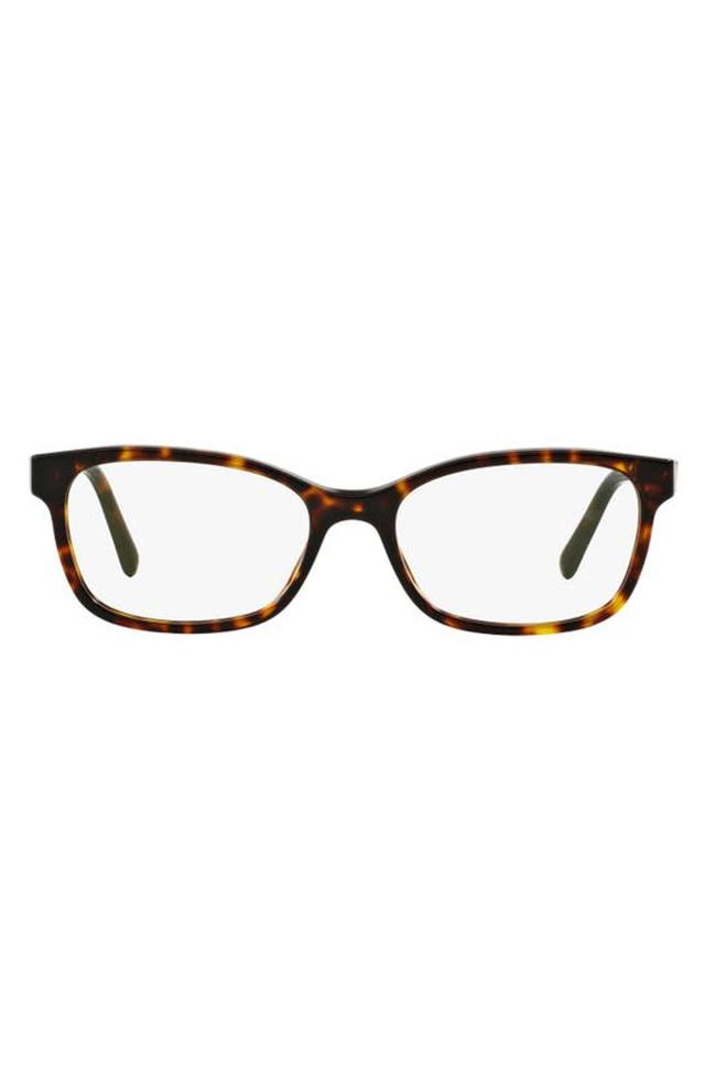 52mm Rectangular Optical Glasses In Dark Havana Product Image