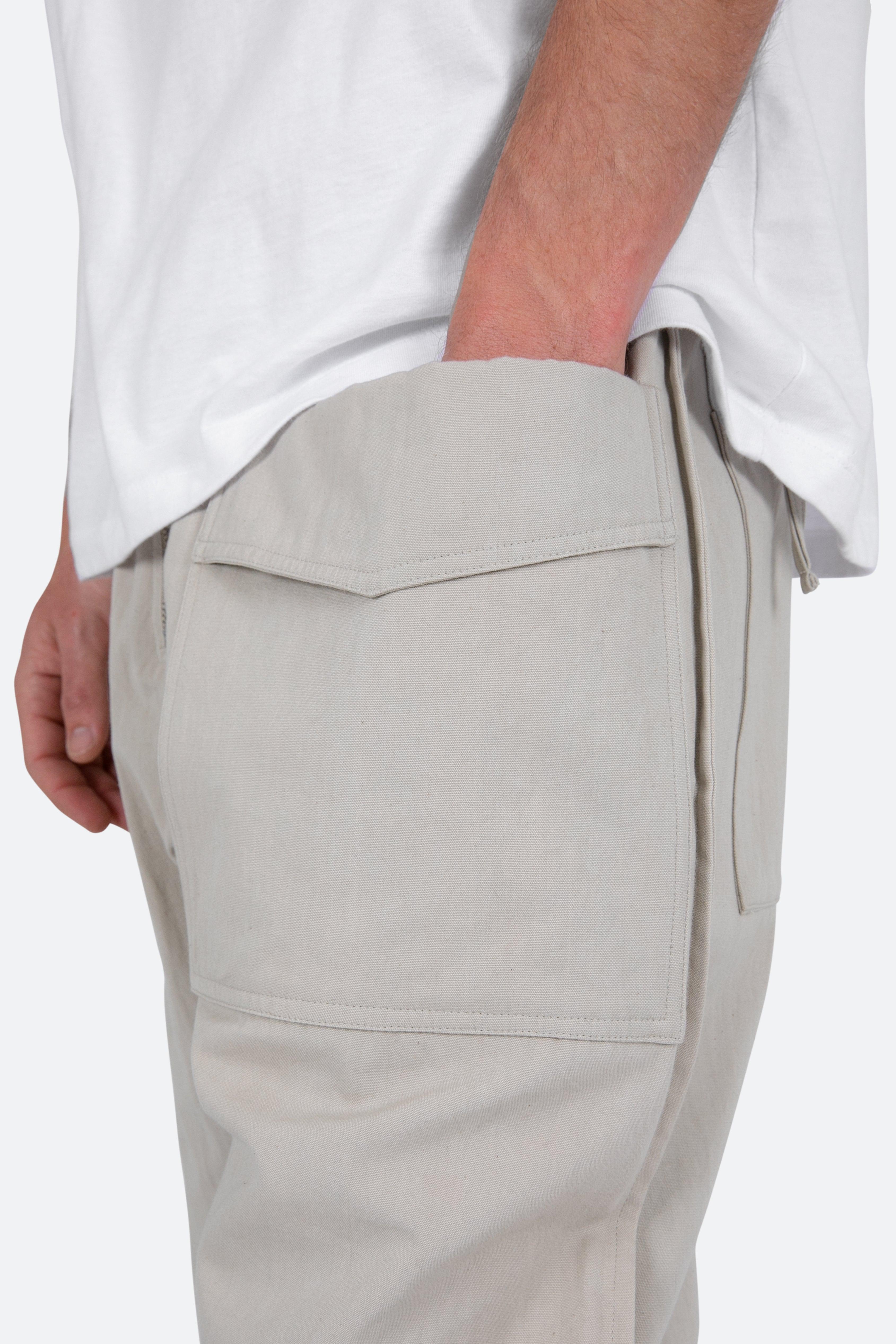 Multi Zip Cargo Pants - Stone Product Image