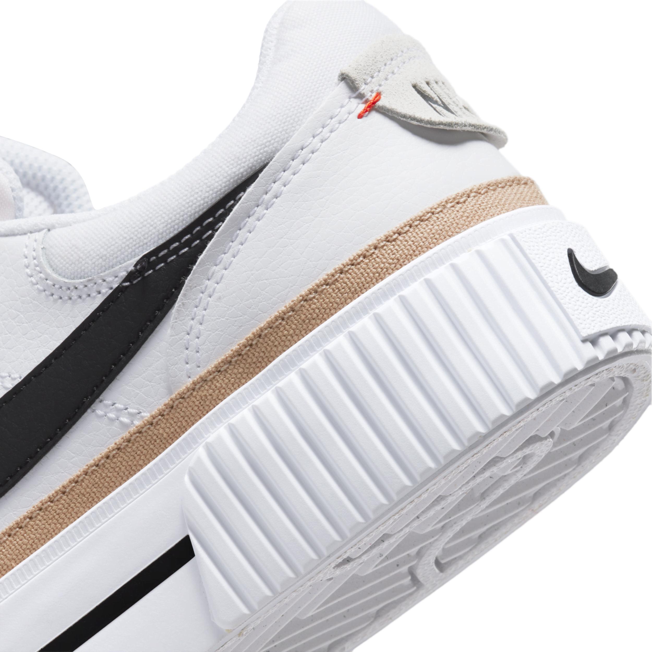 Nike Womens Nike Court Legacy Lift - Womens Training Shoes White/Black/Orange Product Image