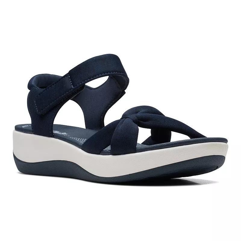 Clarks Cloudsteppers Arla Shore Womens Sandals Blue Product Image