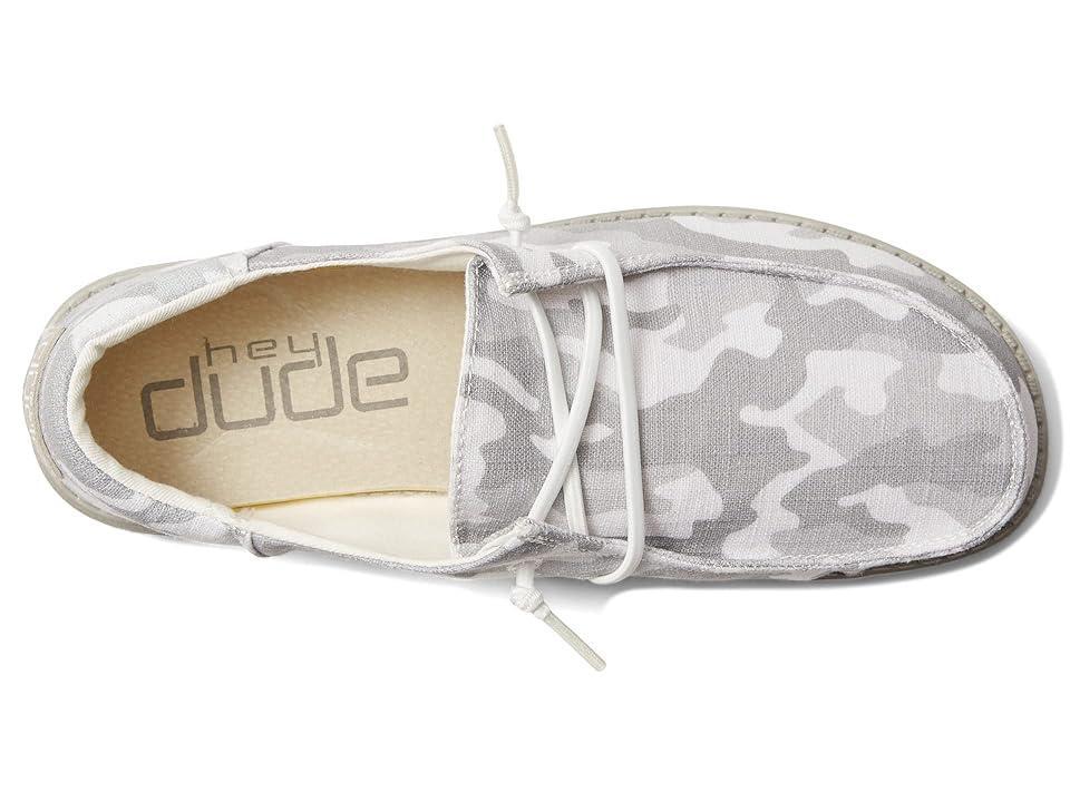 Hey Dude Wendy Funk Cloud Camo (Light Grey) Women's Shoes Product Image