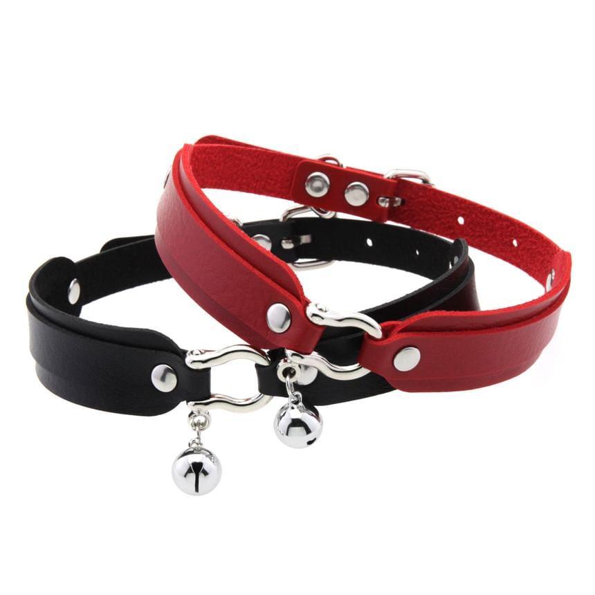 Faux Leather  Bell Choker Product Image