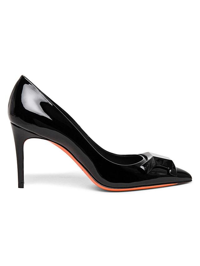 Womens 85MM Patent Leather Stiletto Pumps Product Image