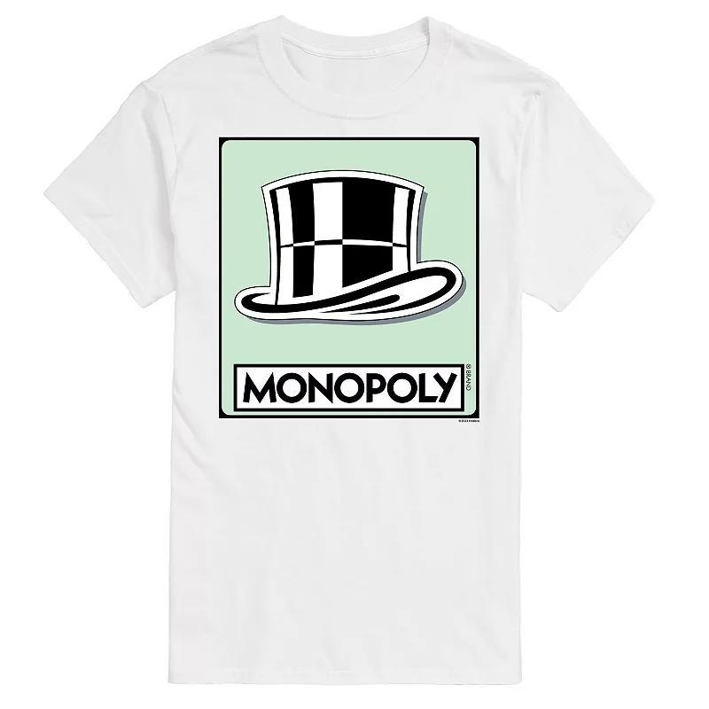 Mens Monopoly Hat Token Graphic Tee Dark Grey Product Image