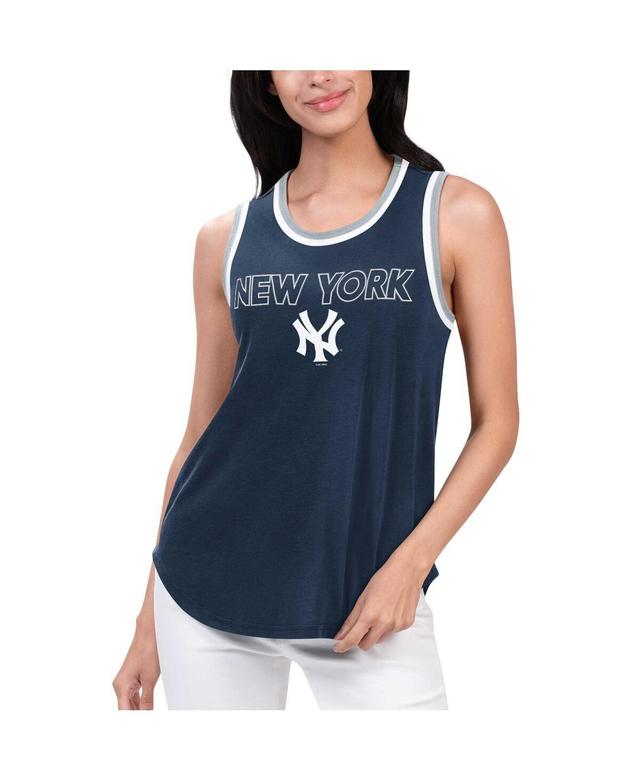 G-iii 4Her by Carl Banks Womens New York Yankees Strategy Tank Top - Navy Product Image