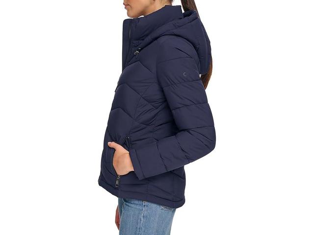 Womens Calvin Klein Short Stretch Puffer Jacket Product Image