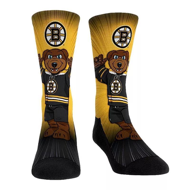 Rock Em Socks Boston Bruins Mascot Pump Up Crew Socks, Mens Product Image