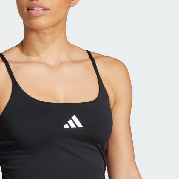 adidas Optime Tank With Integrated Light-Support Bra Black M Womens Product Image