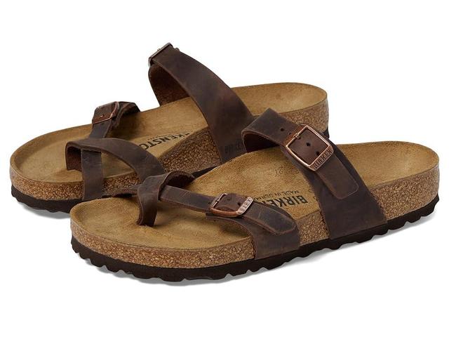 Birkenstock Mayari - Birko-Flor Birkibuc (Mocha Birkibuc) Women's Sandals Product Image