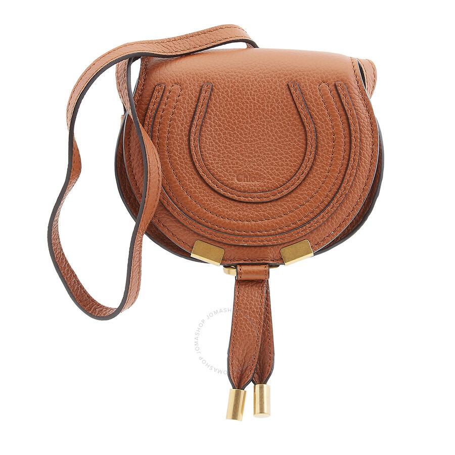 Chloe Marcie Brown Mini Shoulder Bag Product Image