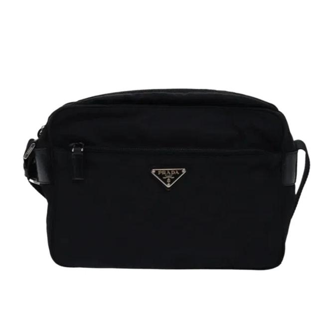 Tessuto Synthetic Shoulder Bag () In Black Product Image