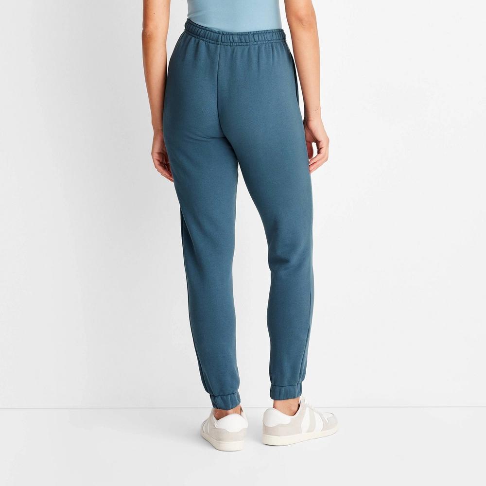 Women's Leisure Studio Mid-Rise Essential Joggers - Universal Thread™ Medium Blue S Product Image