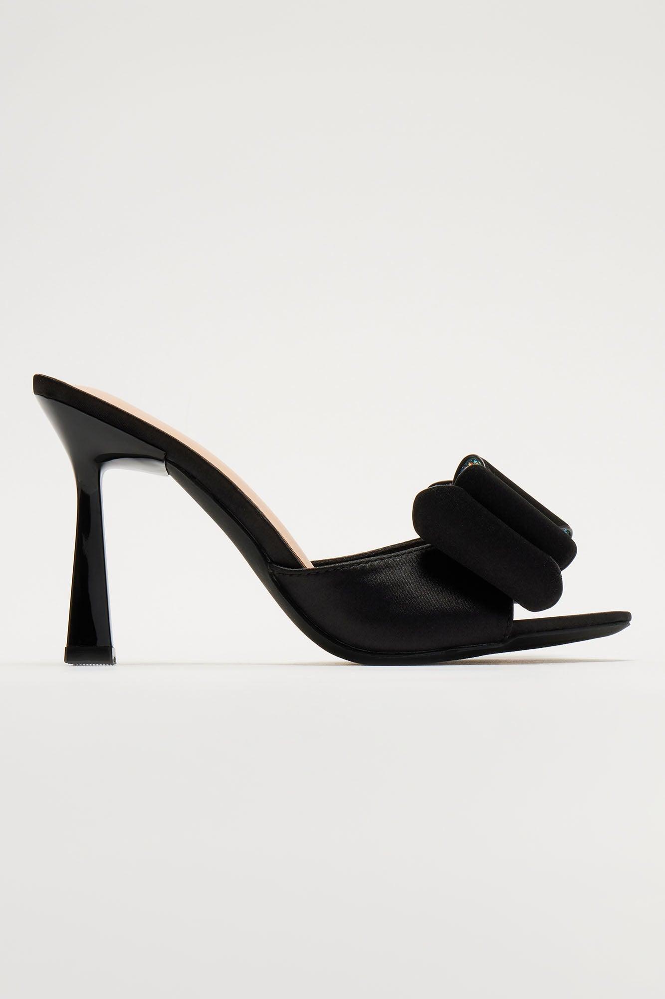 Shyla Heeled Mules - Black Product Image