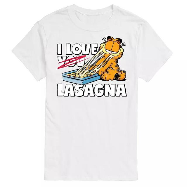 Big & Tall Garfield I Love Lasagna Tee, Mens Product Image