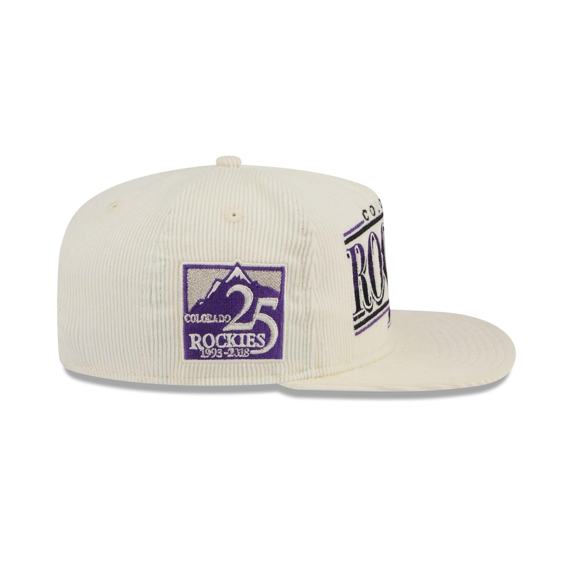 Colorado Rockies Throwback Corduroy Golfer Hat Male Product Image