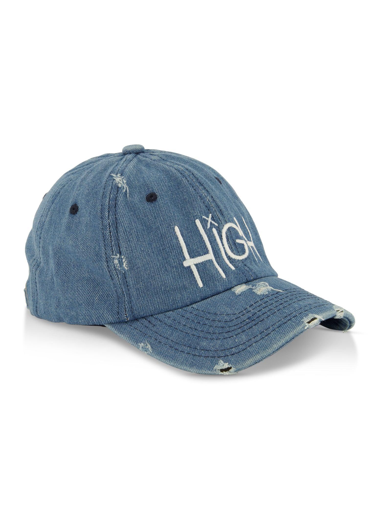 High Distressed Baseball Cap Female Product Image