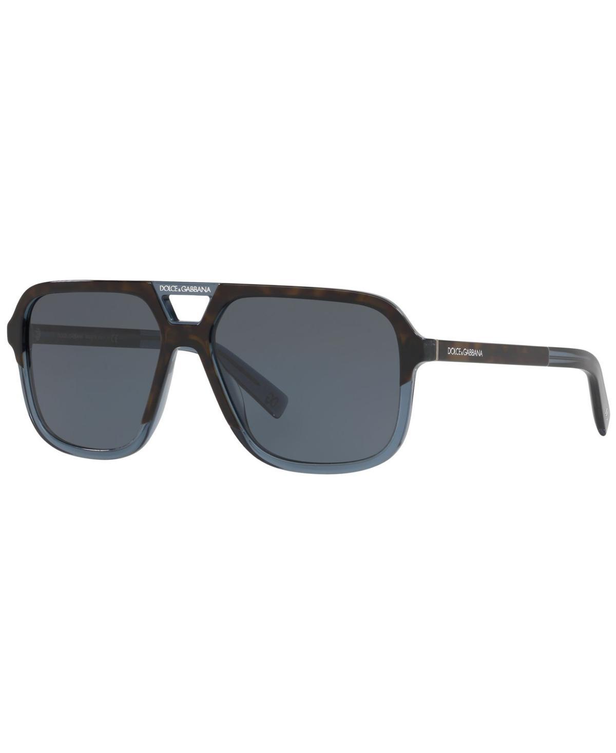 Sunglasses, Dg4354 58 In Top Havana On Transp Blue,blue Product Image