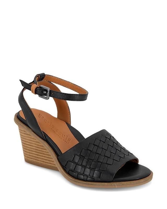 Gentle Souls by Kenneth Cole Womens Nadia Ankle Strap Wedge Sandals Product Image