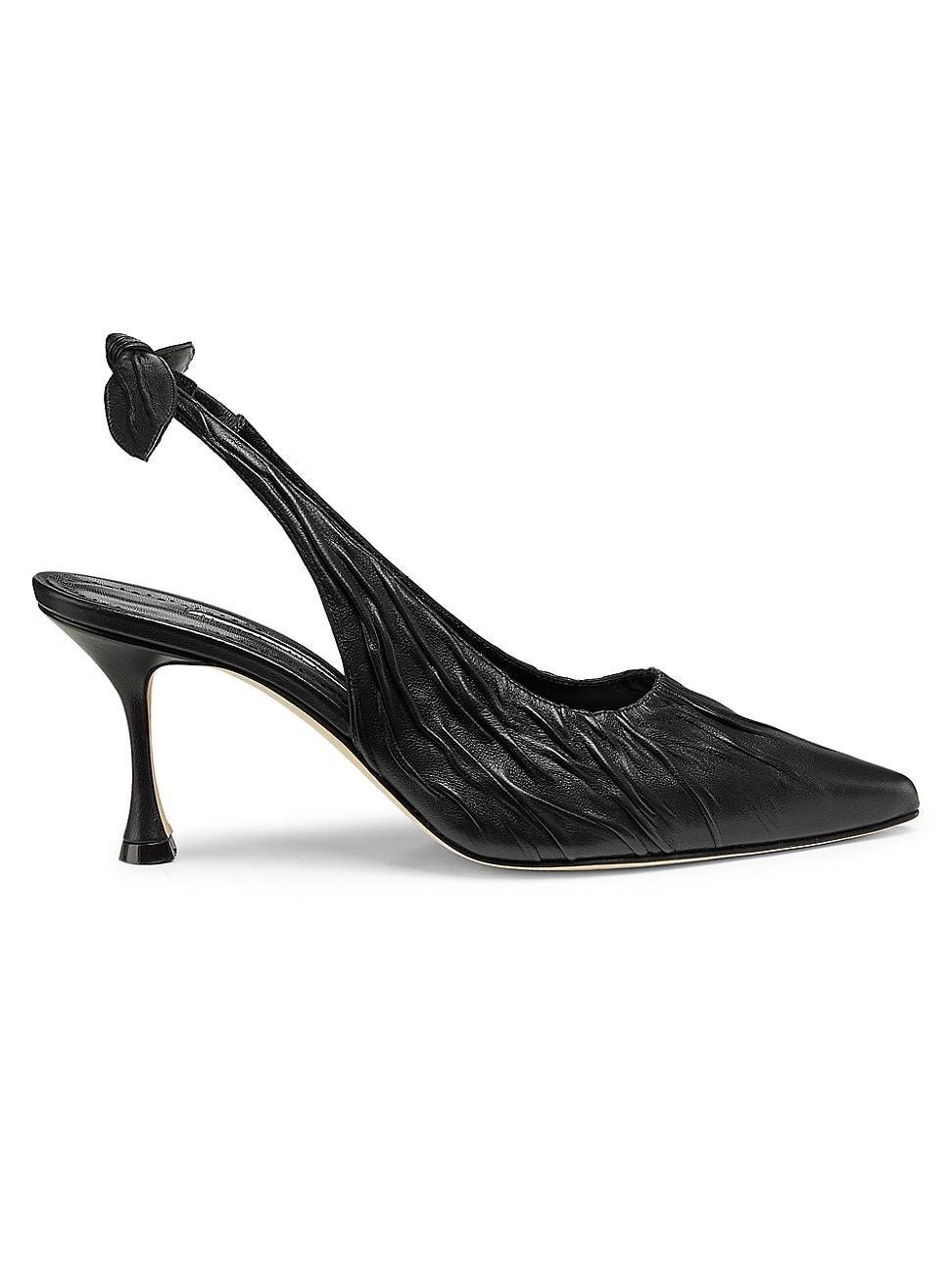 Womens Pelagalo 70MM Leather Slingback Pumps Product Image