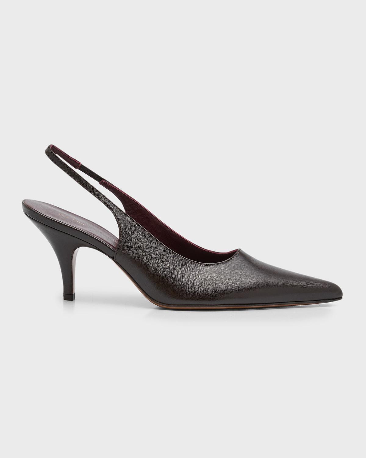 Napa Leather Slingback Pumps Product Image