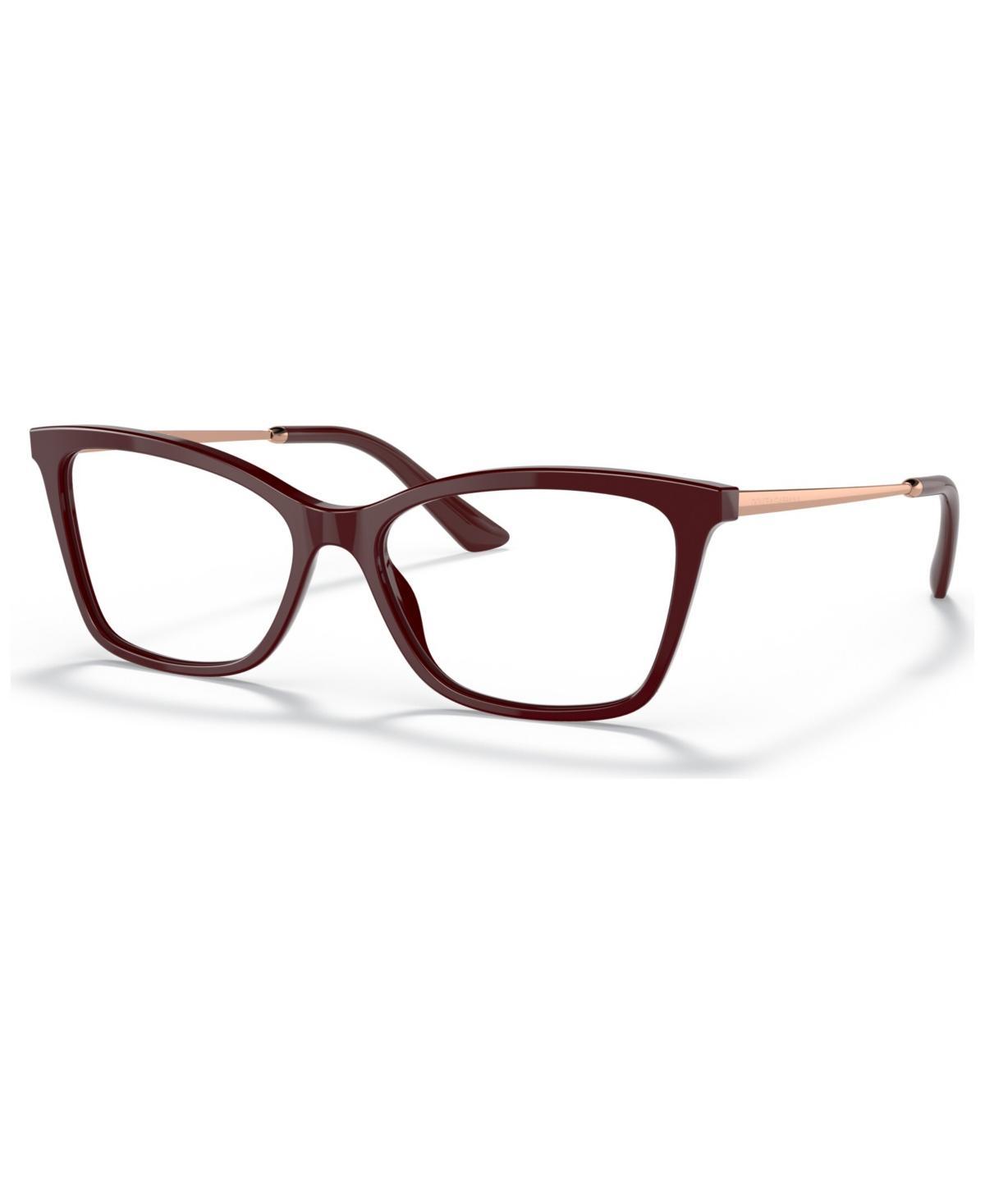 Dolce&Gabbana DG3347 Womens Rectangle Eyeglasses - Cube Black, Gold Tone Product Image